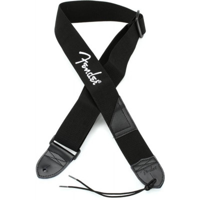 Fender Black Strap/White Logo